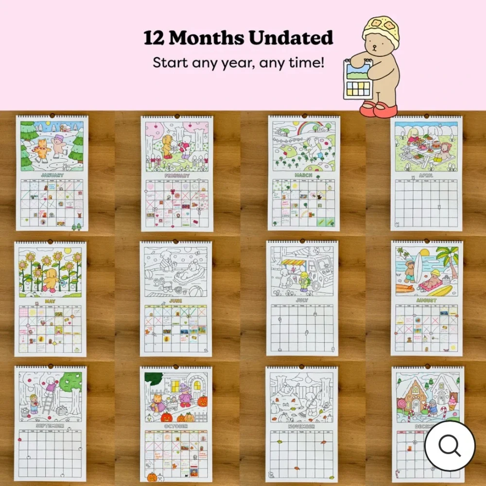 Bobbie Goods Coloring Calendar